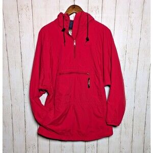 Vintage L.L. Bean Red Anorak Jacket Womens Large Thinsulate Gorpcore Outdoors